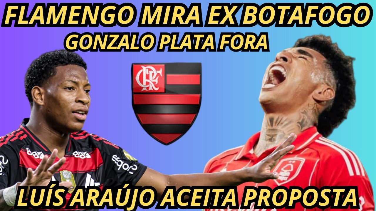 😀FLAMENGO ACERTA COM IGOR JESUS ? GONZALO PLATA FORA DO FLAMENGO ! SAÍDAS DE JOGADORES ! E+