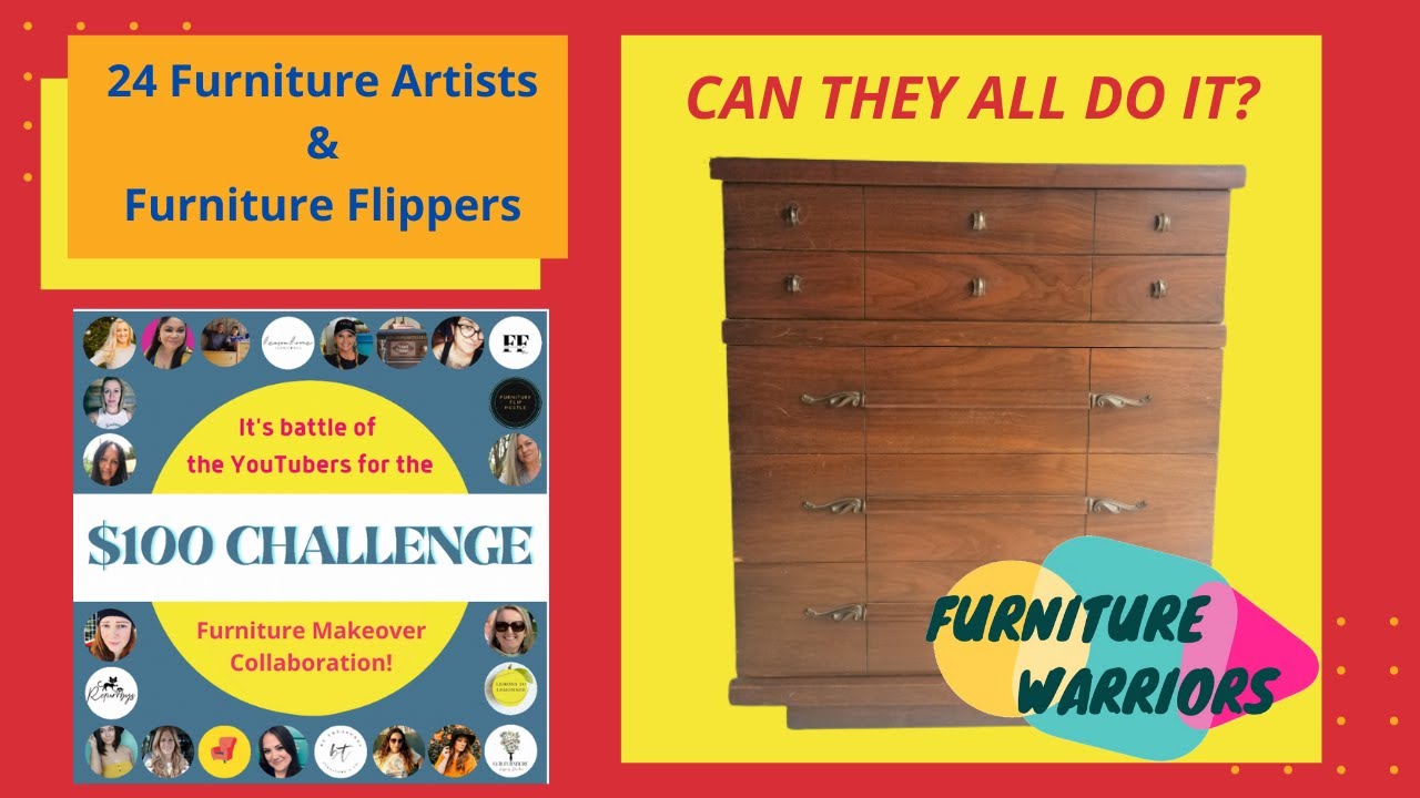 DIY Mid Century Modern Dresser Makeover | $100 Challenge Collaboration