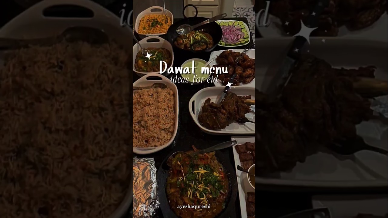 Pakistani style dawat menu idea pt.1 #shorts #dawatideas #eid2025