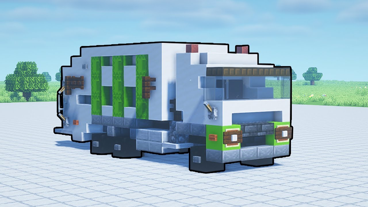 Como hacer un CAMIÓN de BASURA en Minecraft