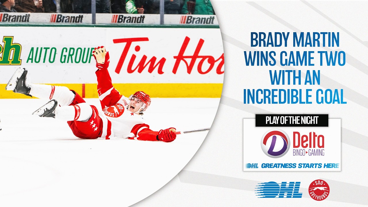 Лучший момент вечера в OHL: Брэди Мартин эффектно выиграл второй матч.