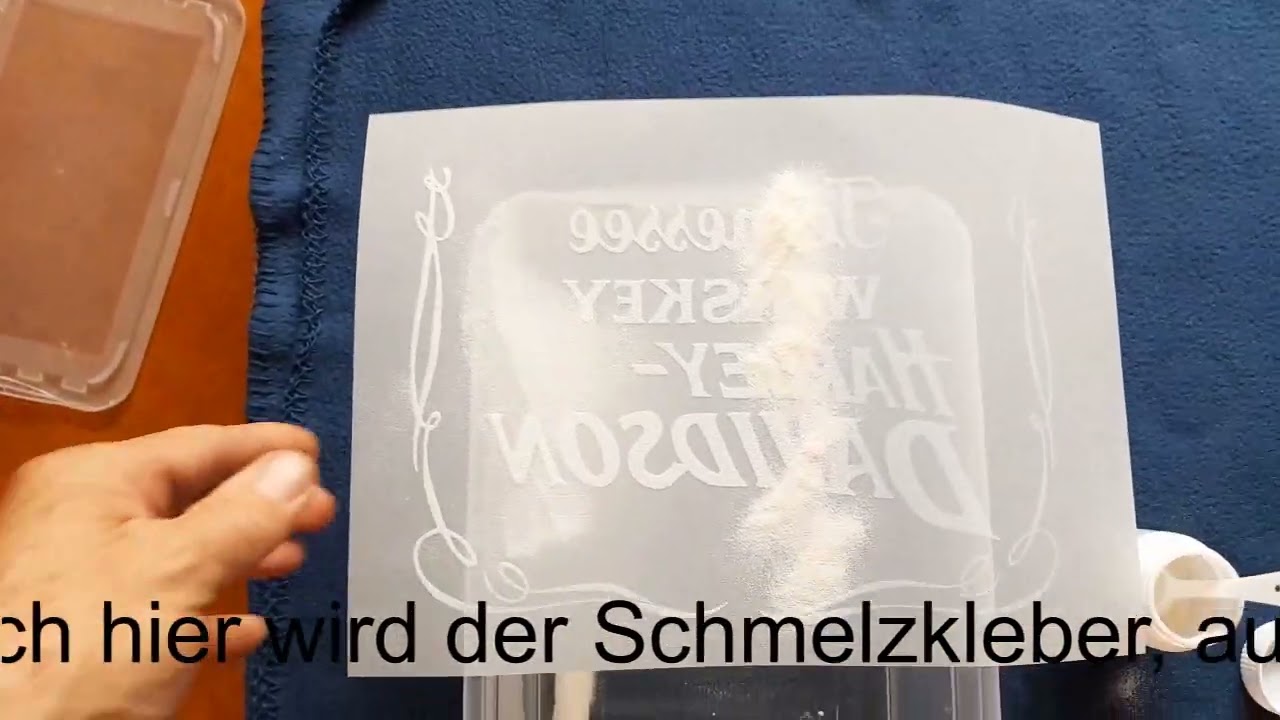 DTF- Druck auf ein schwarzes T Shirt
