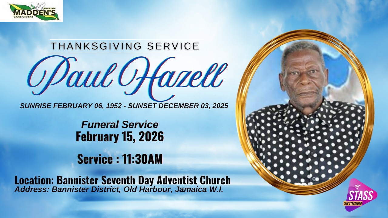 Thanksgiving Service for the Life of Paul Anthony Hazell