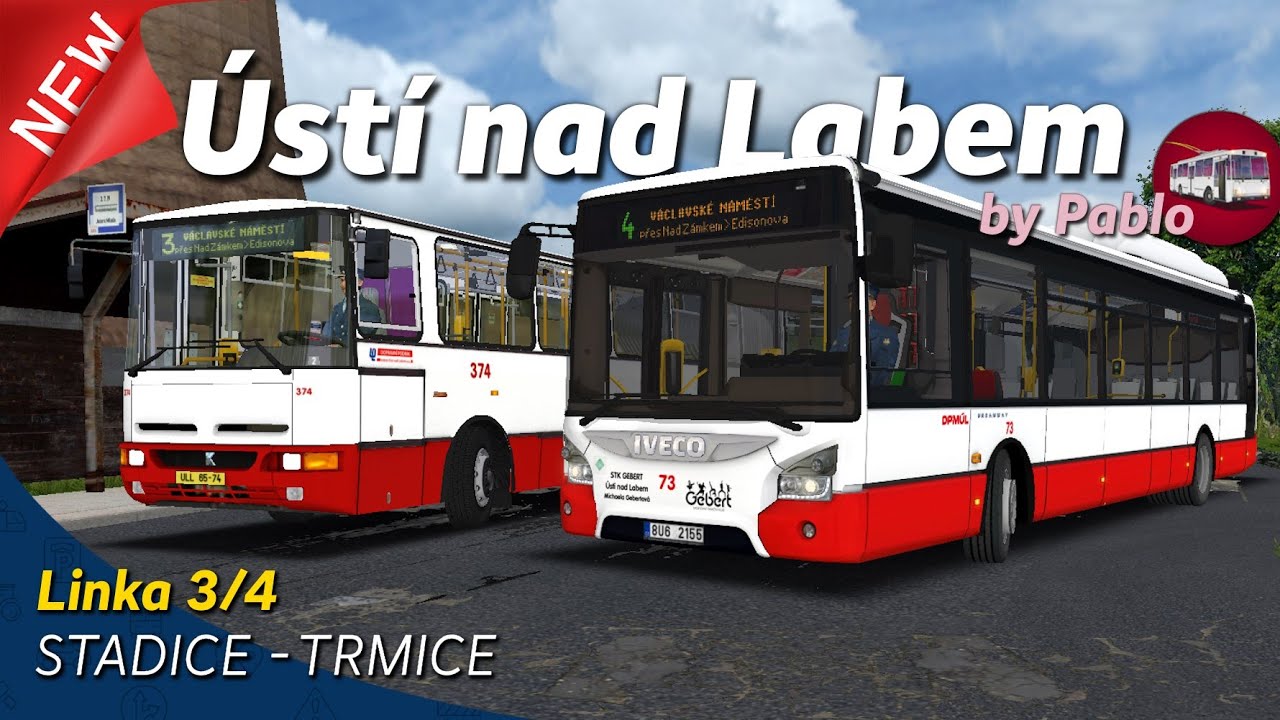 OMSI 2 #201 - Představení NOVÉ mapy Ústí nad Labem - Karosa & Urbanway