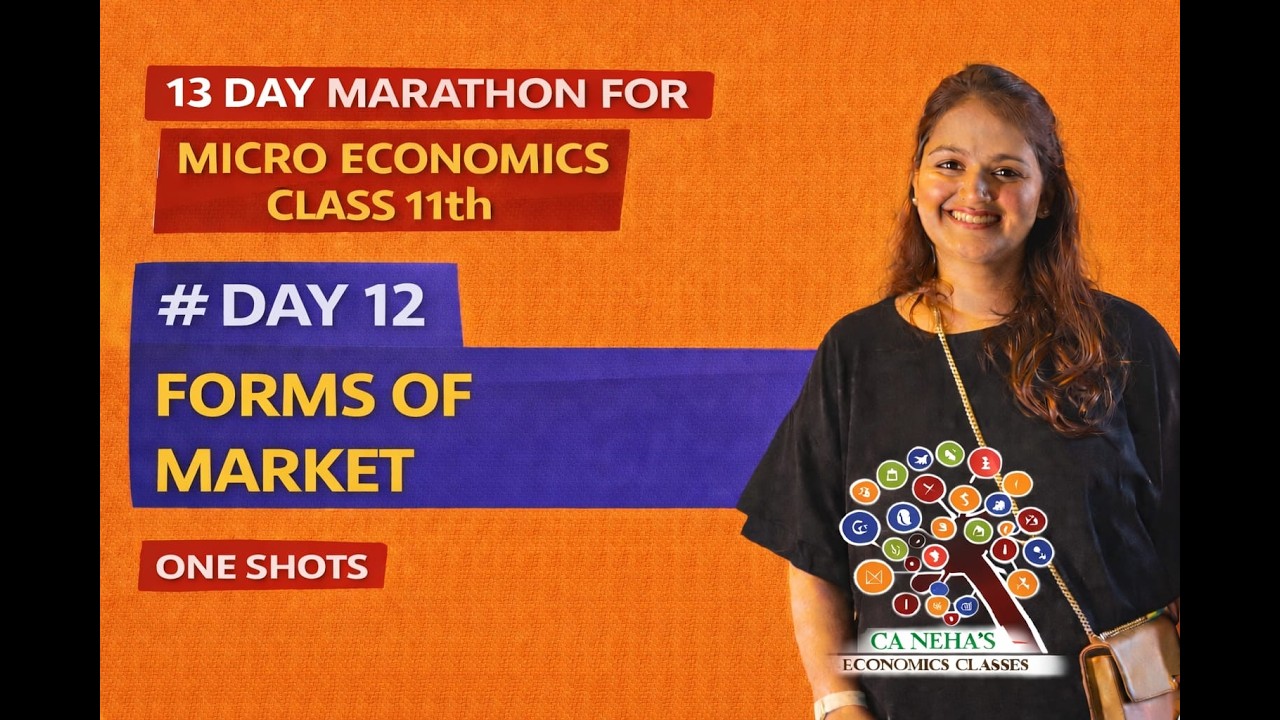 Forms of Market I Chapter 12 Microeconomics I One shot I Neha Jindal