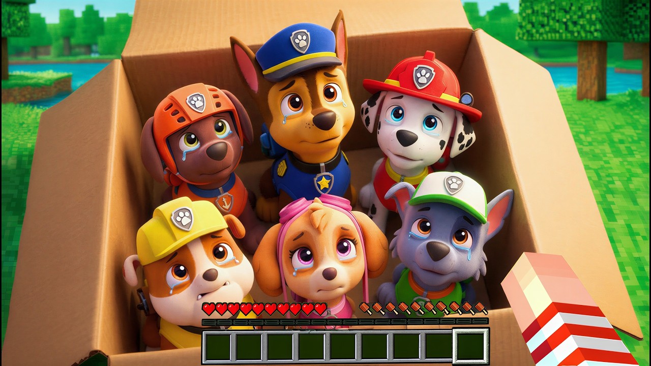 😳ШОК! МНЕ ПОДБОСИЛИ ЩЕНЯЧИЙ ПАТРУЛЬ В МАЙНКРАФТ!  PAW PATROL