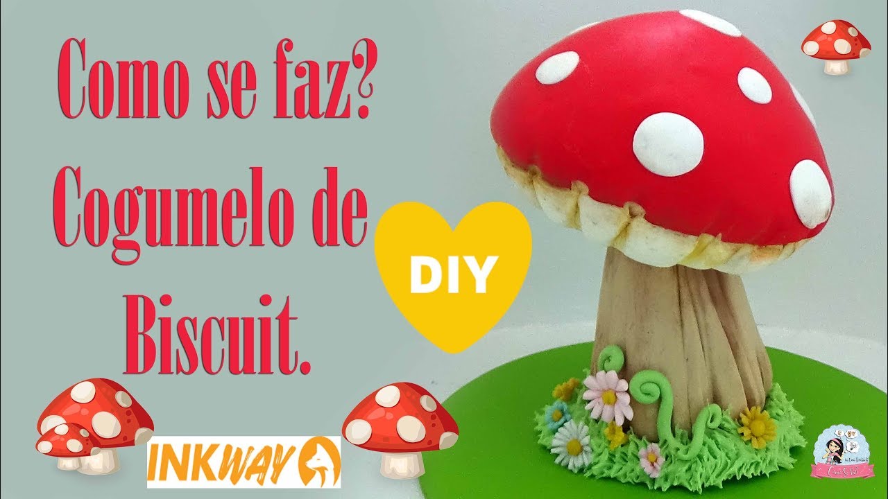 Diy   Como se faz Cogumelo em Biscuit
