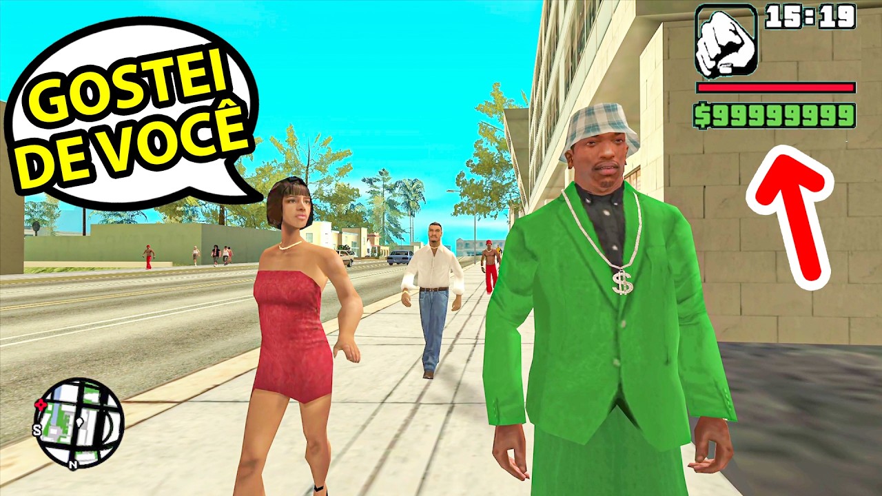 REAÇÃO DUBLADA DOS NPCS AO VER O CJ RICO, (GTA SA DUBLADO, INCRÍVEL DEMAIS)