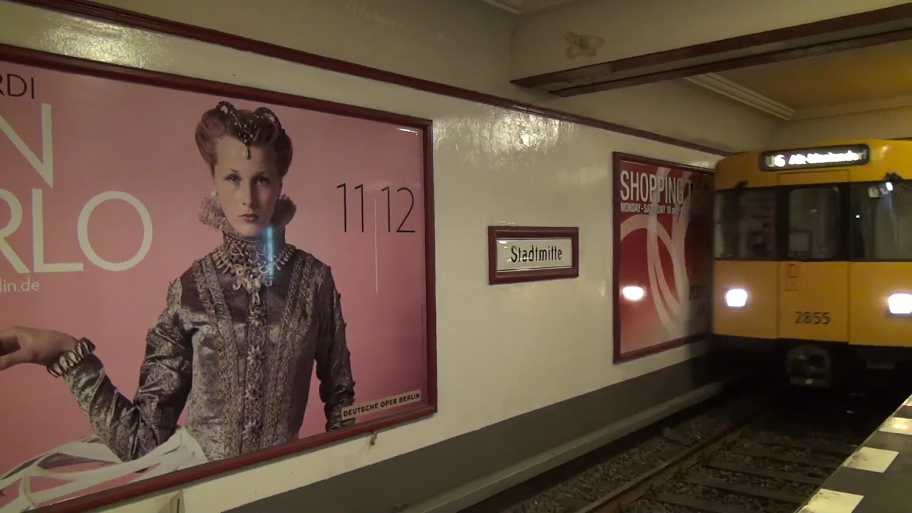 U-Bahn Berlin Bahnhof Stadtmitte U6 HD