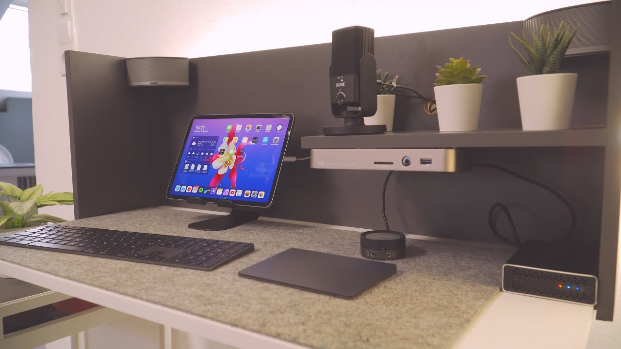 iPad Pro Workstation Setup 2020, Raid 0, Rode NT USB Mini, Bose, OWC Dock deutsch