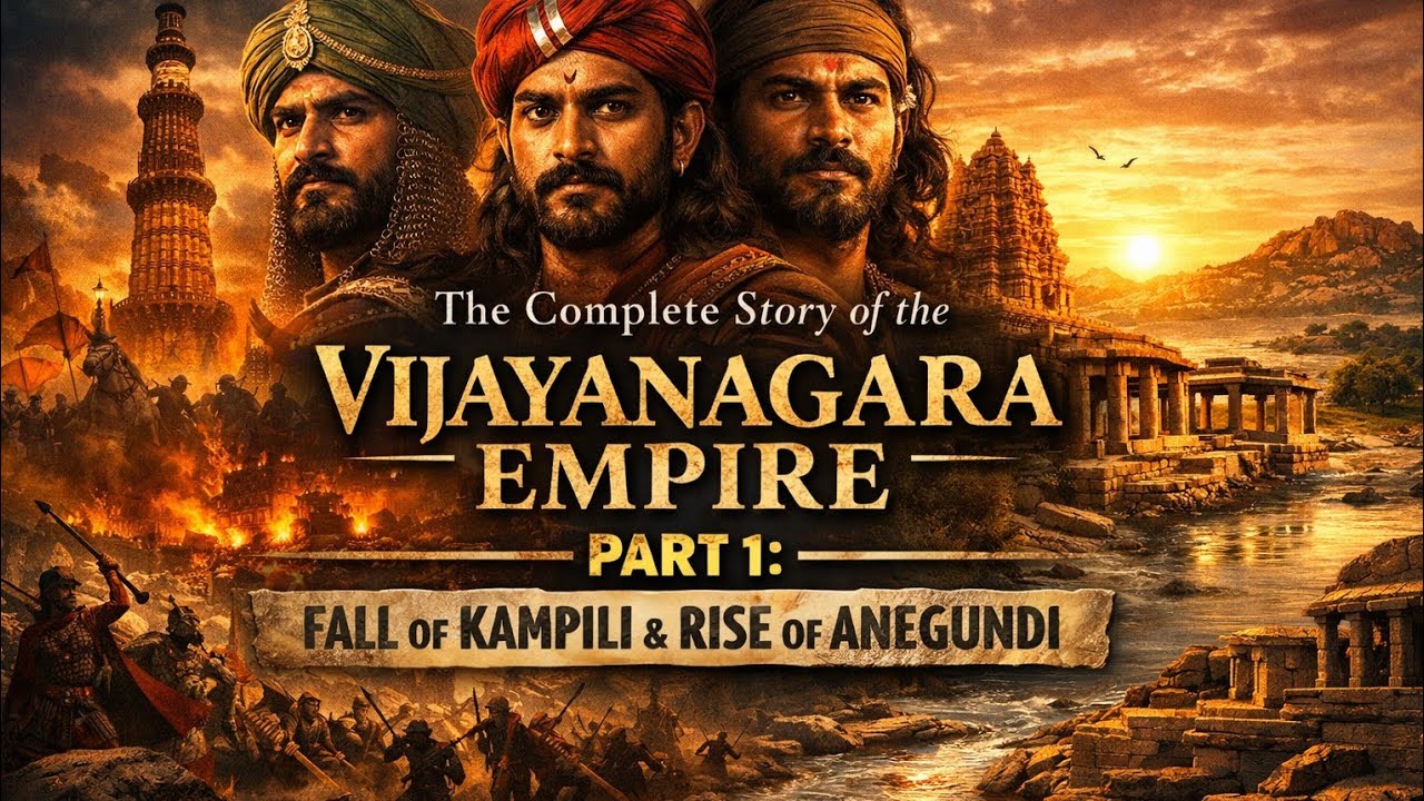 The Complete Story of the Vijayanagara Empire | Part 1 | Rise from Anegundi to Hampi |Fall of kampli