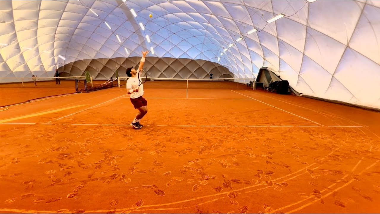 Tennis Winter Season ⎜ 13 Month In ⎜ Practice Court Level View ☆ Highlights