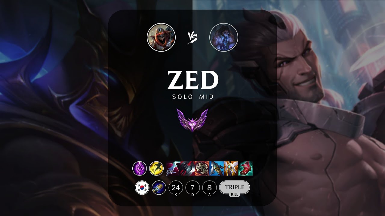 Zed Mid vs Sylas - KR Master Patch 13.12