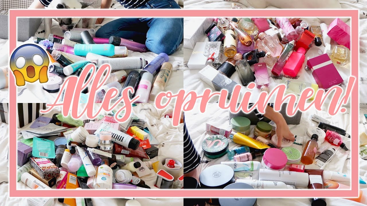 AL MIJN VERZORGINGSPRODUCTEN UITZOEKEN & OPRUIMEN 😨 || Héél veel weg doen!