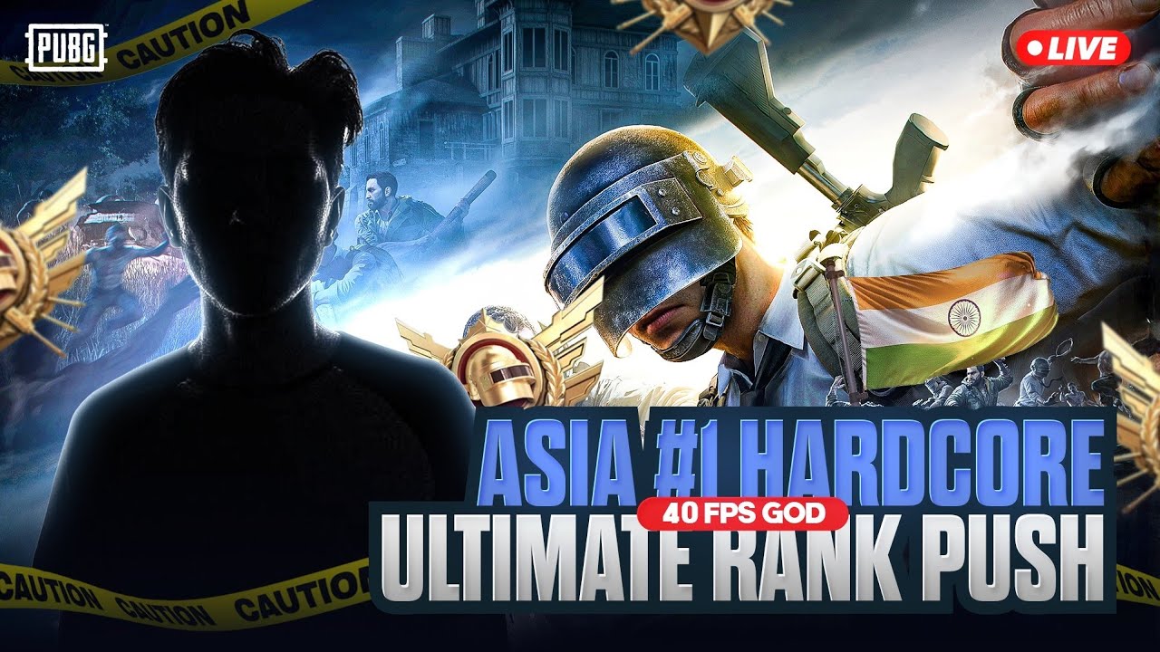🌐 Asia' #1 Hard-core Ultimate Rank Push | 40FpsGod Live PUBG Mobile 🇮🇳