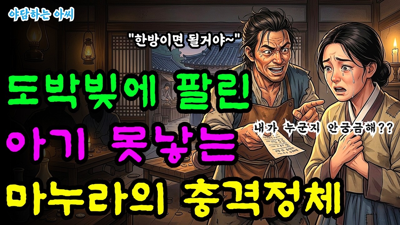 아이 못 낳는다고 도박 빚 대신 팔려간 여인, 그녀의 놀라운 정체와 반전ㅣ백정이 아내를 판 대가ㅣ야담 ㅣ옛날이야기