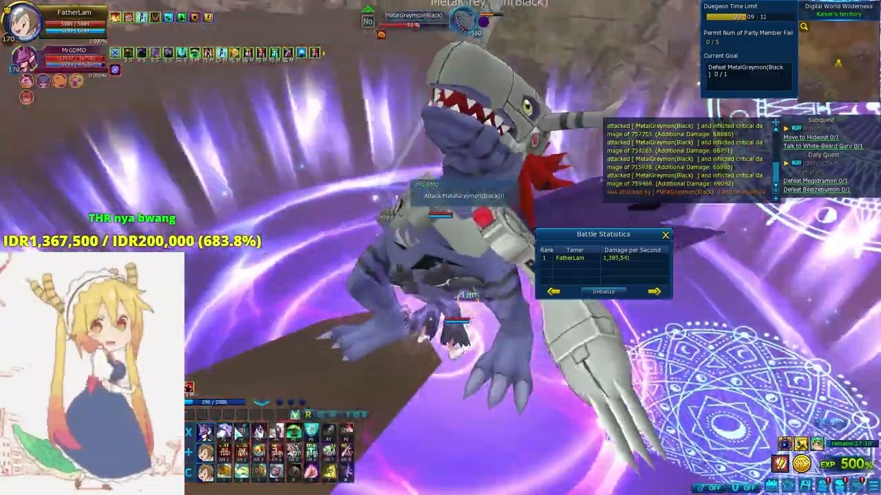 Digimon Master online - Solo MDG with Miko mode