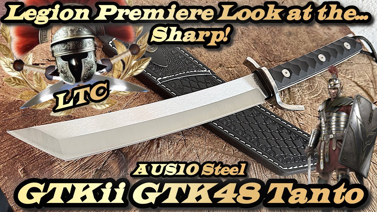 Legion Premiere Look at the GTKii GTK48 Tanto in AUS10 Steel 