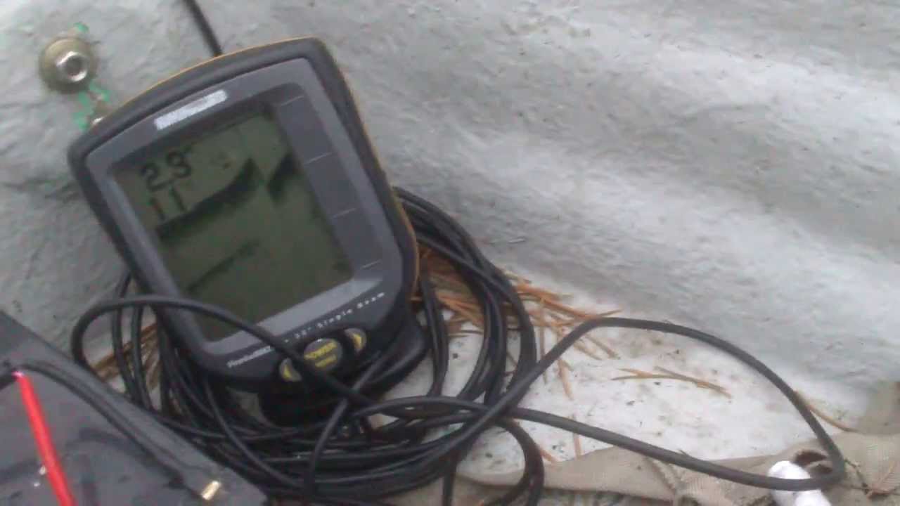 Jezioro Gopło Kruszwica Echosonda humminbird piranha max 160. vol2