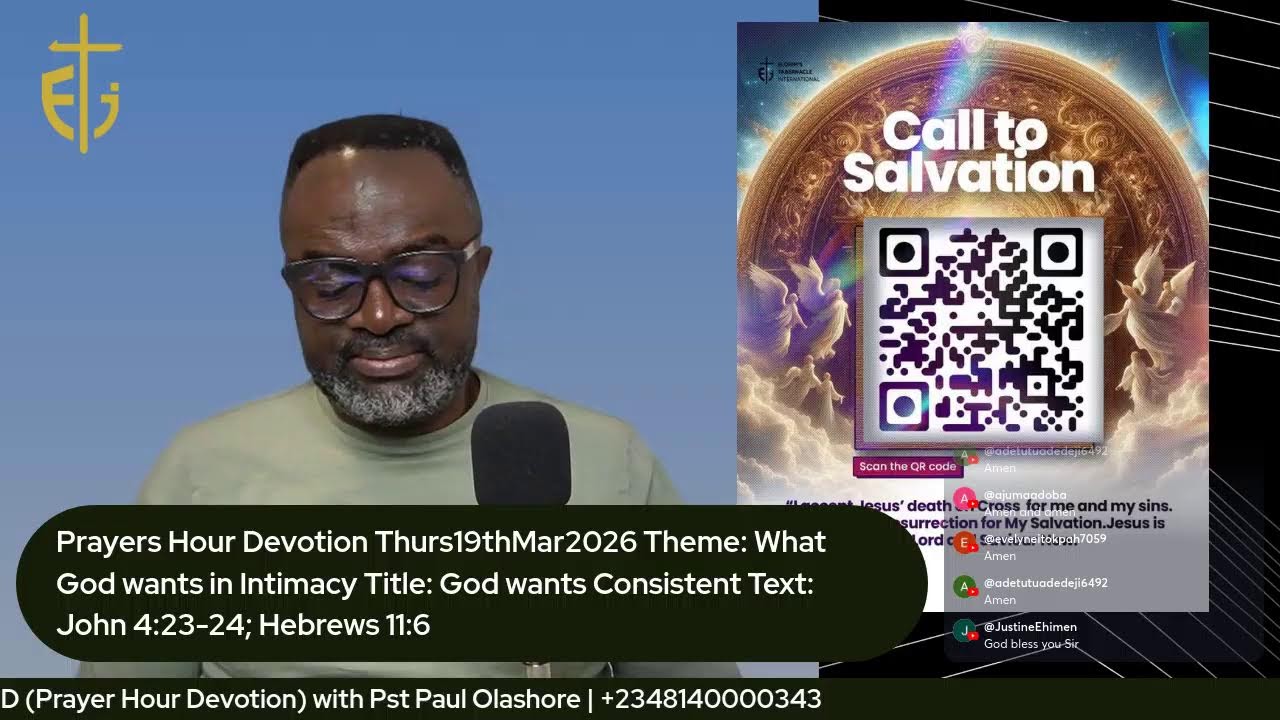 Prayer Hour Devotion Fri20thMar2026 with Paul Olashore