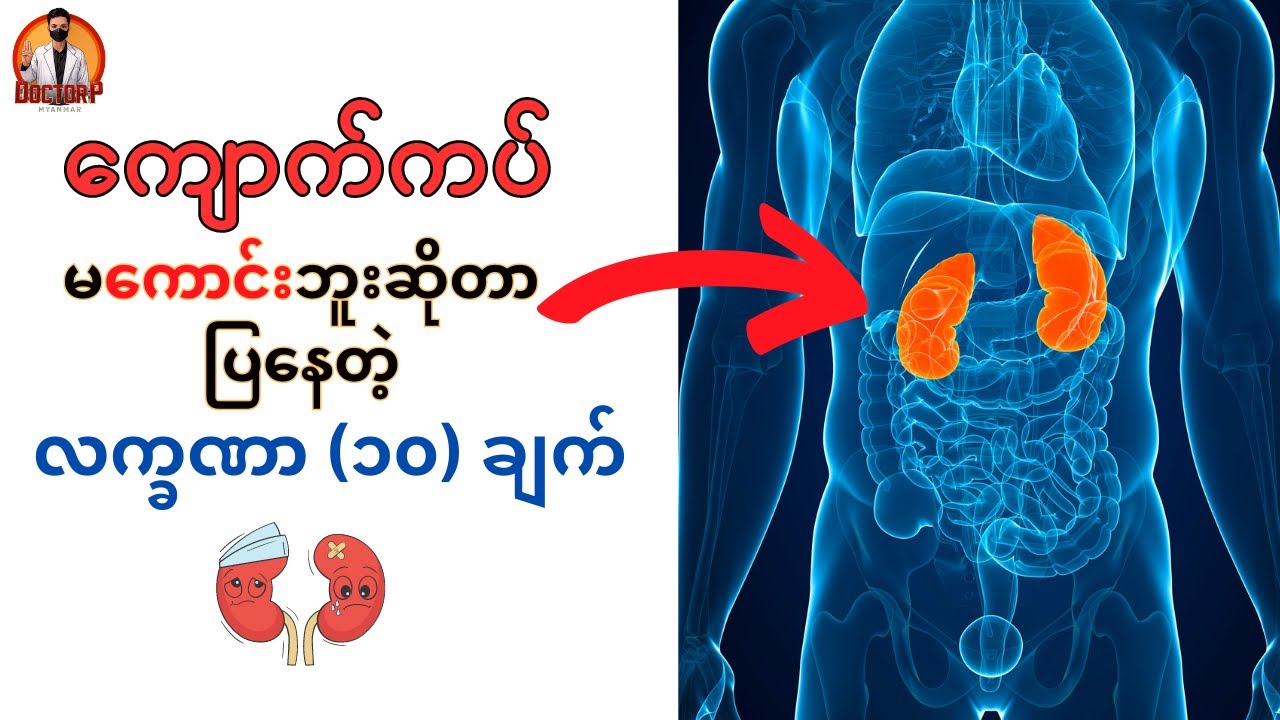 ကျောက်ကပ် မကောင်းဘူးဆိုတာ ပြနေတဲ့ လက္ခဏာ (၁၀) ချက်