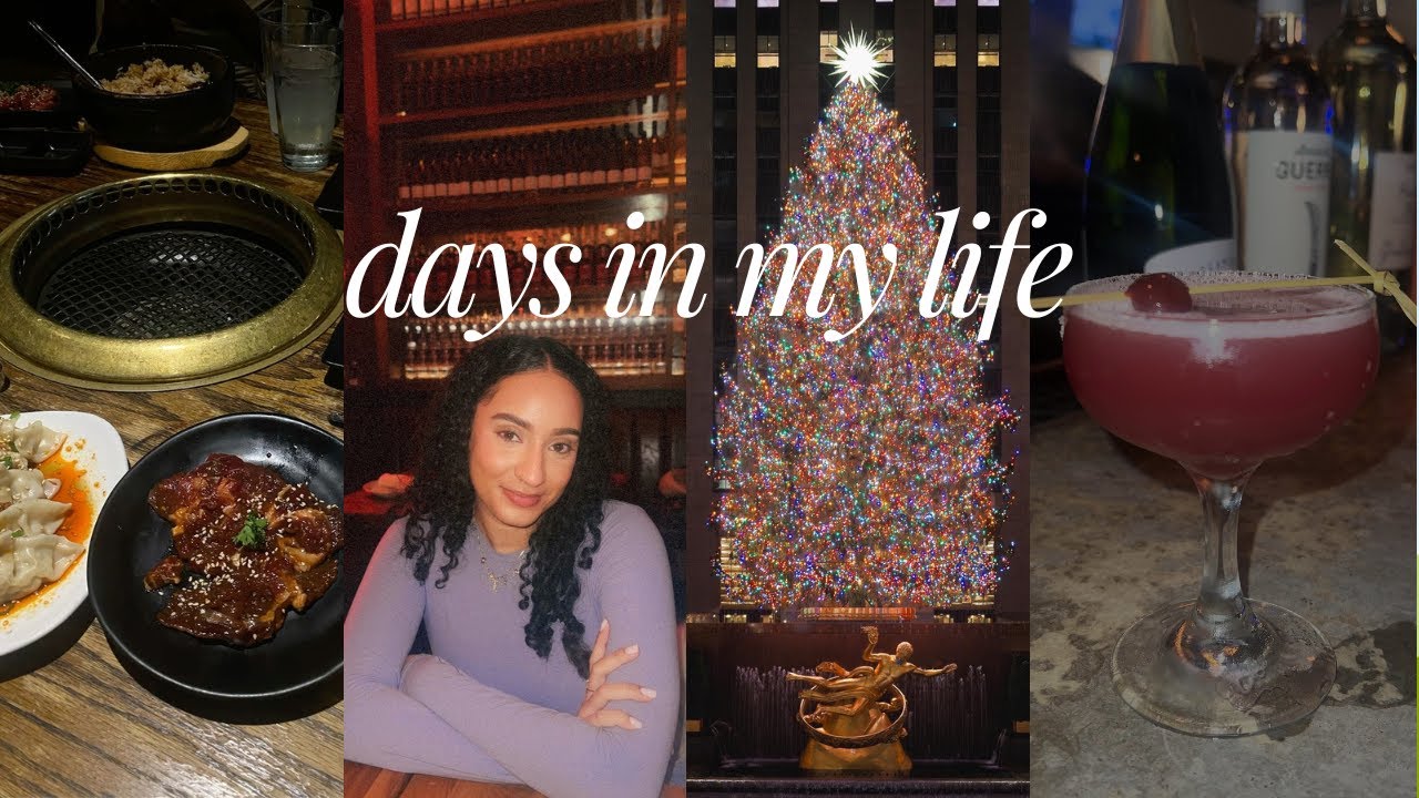 LIFE IN NYC | CHRISTMAS, THINGS TO DO - RESTAURANTS, ESCAPE ROOM, STYLING MY CURLY HAIR + MORE
