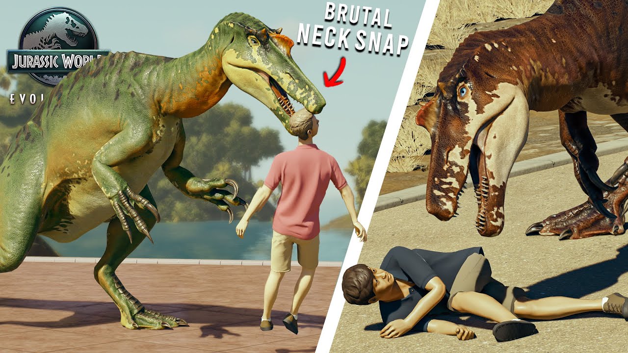 Most BRUTAL NECK SNAP in the Game! 💥 All new IRRITATOR animations 🦖🔥 - Jurassic World Evolution 3