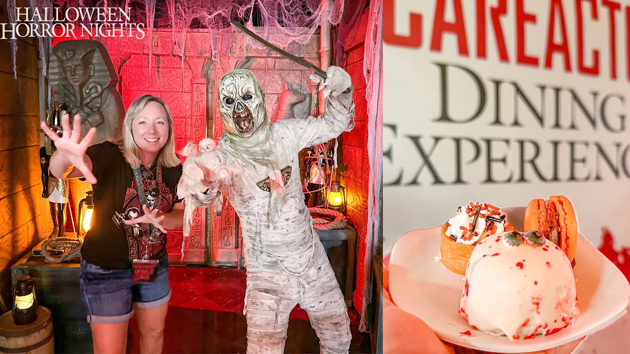 Halloween Horror Nights Scare Actor Dining 2022 FULL EXPERIENCE! Stay & Scream on a SOLD OUT Night!