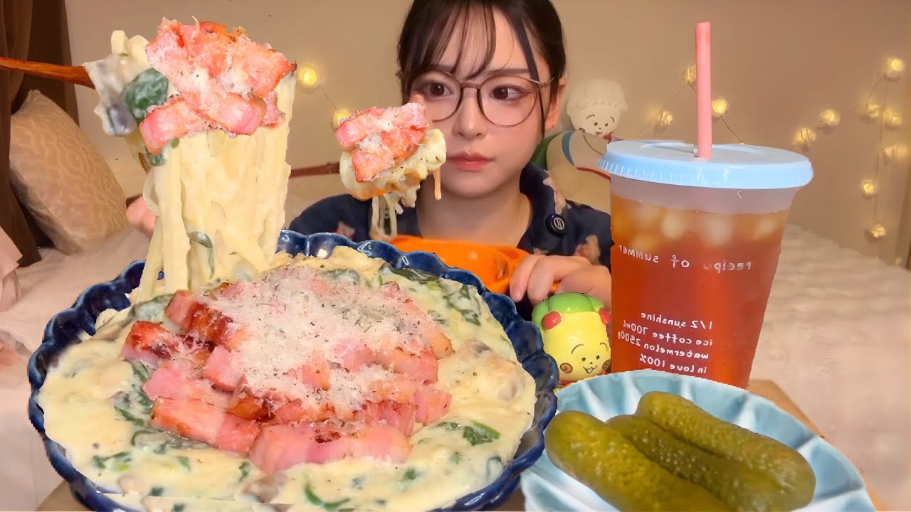 チーズたっぷりもったりクリームパスタ🧀🥓🐮