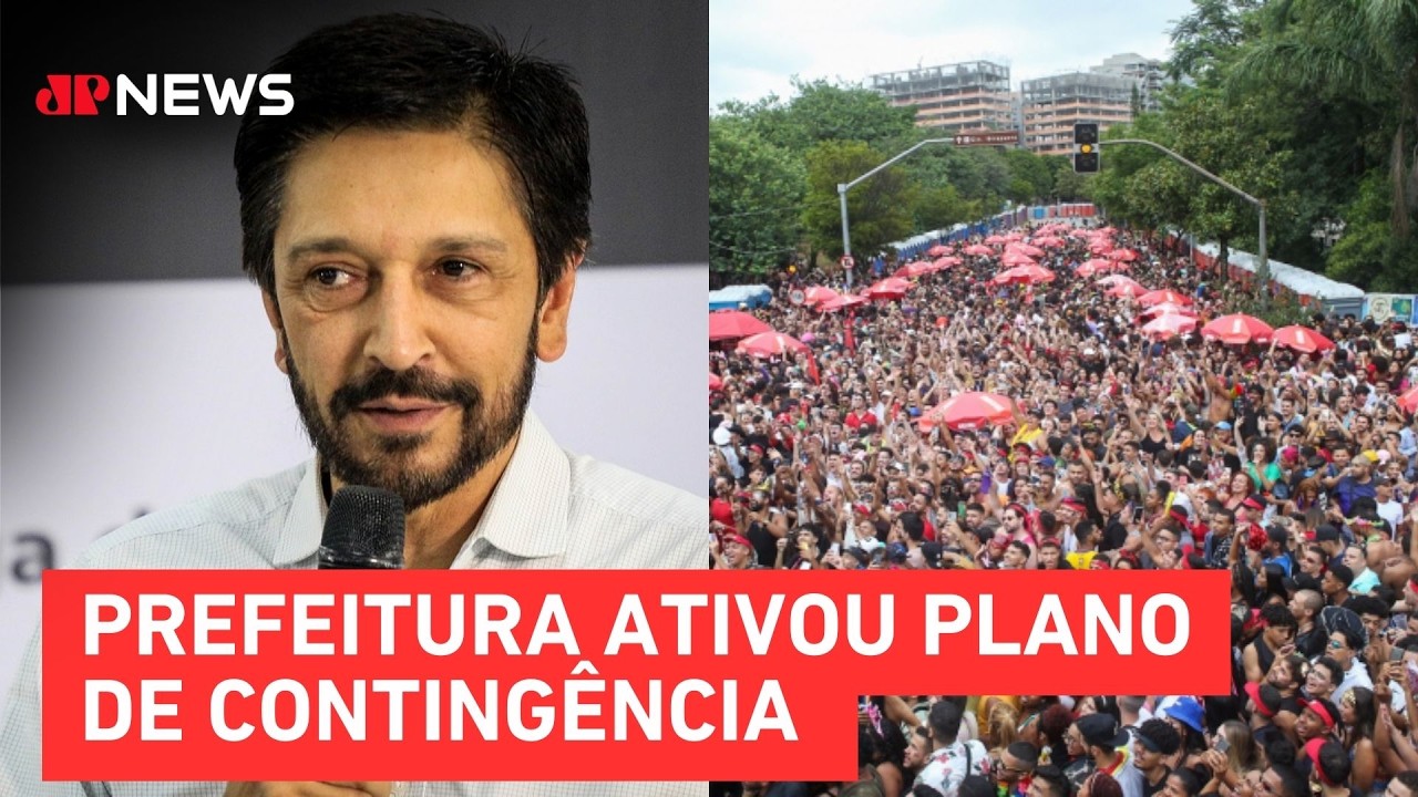 Ricardo Nunes classifica pré-carnaval em SP como ‘sucesso’ após tumulto em bloquinhos | TEMPO REAL