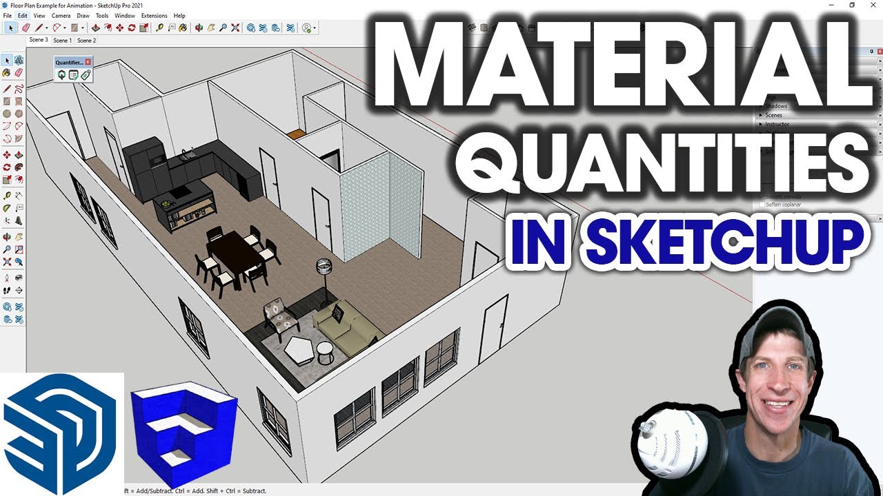 Количественная оценка материалов в SketchUp с помощью Quantifier Pro!