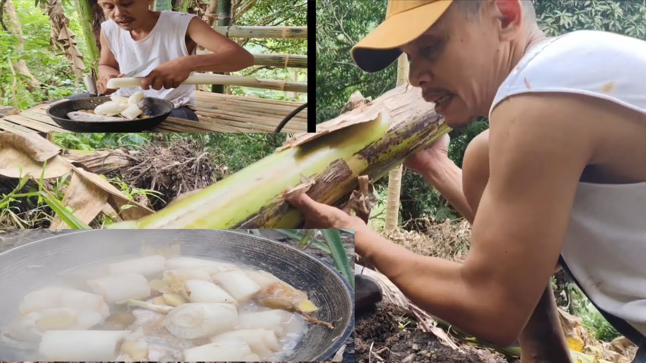 Paksiw sa sampalok with oyuk nang saging ang sarap for lunch buhay magsasaka