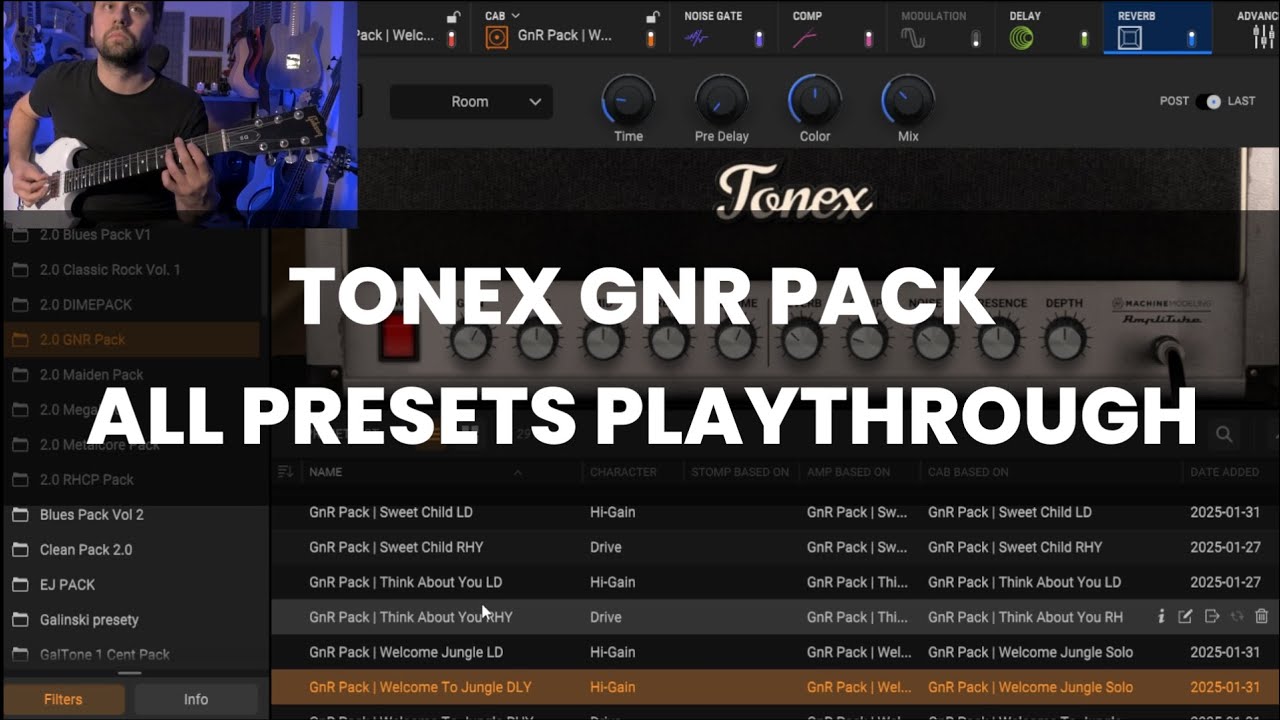 ToneX GnR PACK (ToneX FX) ||| All Presets Playthrough
