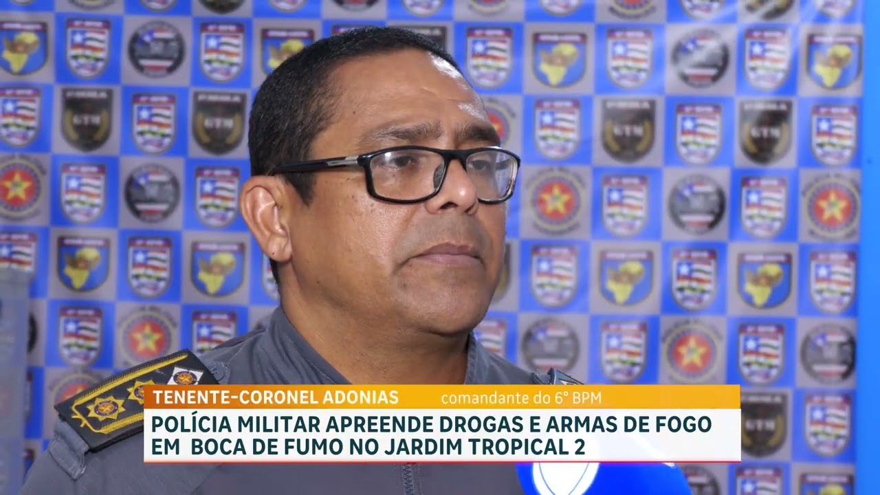 Polícia apreende drogas, armas e munições no bairro Jardim Tropical II