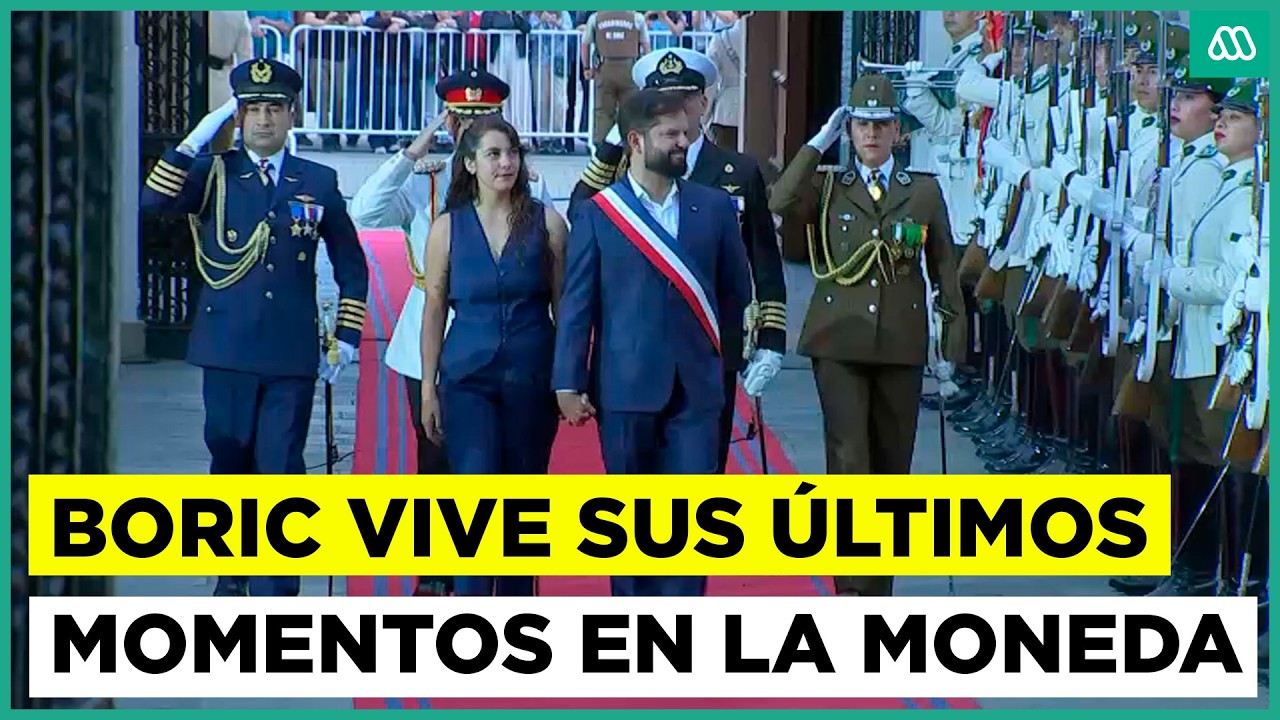 Gabriel Boric ingresó por última vez como presidente a La Moneda: así fue el emotivo momento