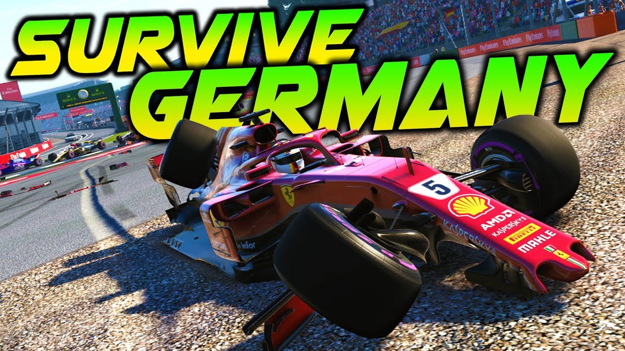 SURVIVE GERMANY (HOCKENHEIM) - F1 Game Extreme Damage Keyboard Challenge