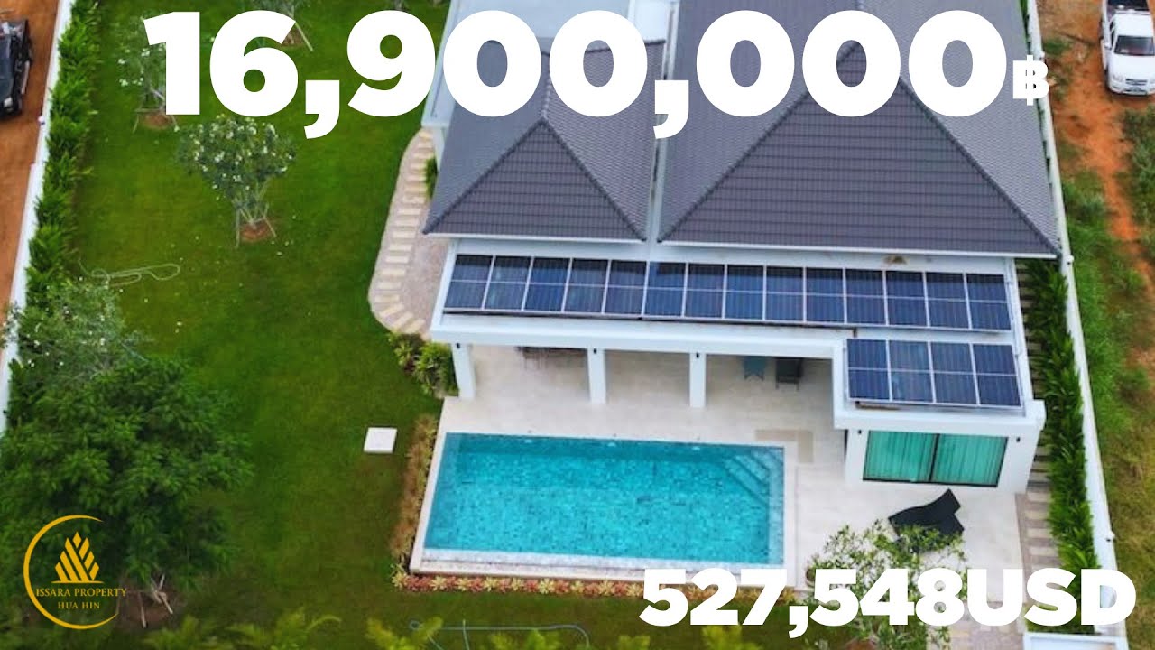 16,900,000THB(542,797USD) Hua Hin Luxury Pool Villa For Sale In Khao Tao