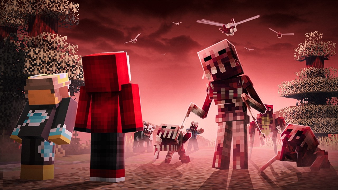 We Survived a Nuclear Infection in Hardcore Minecraft