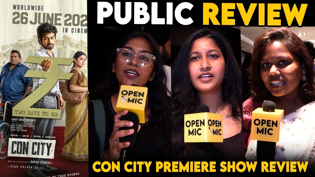 Con City Premiere Show Response | Celebrities about Con City | Arjun Das | Anna Ben | Yogi Babu
