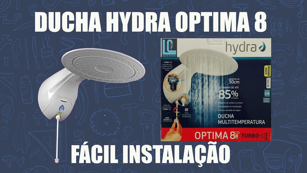Ducha Hydra Optima 8 - Como Instalar - DICAS PÁ-PUM #5