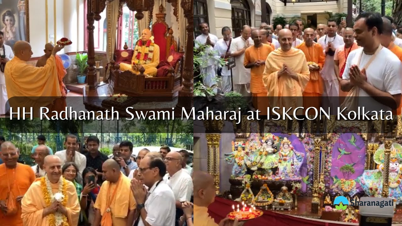 HH Radhanath Swami Maharaj visits Sri Radha Govind ji at Iskcon Kolkata temple after 3 & half years