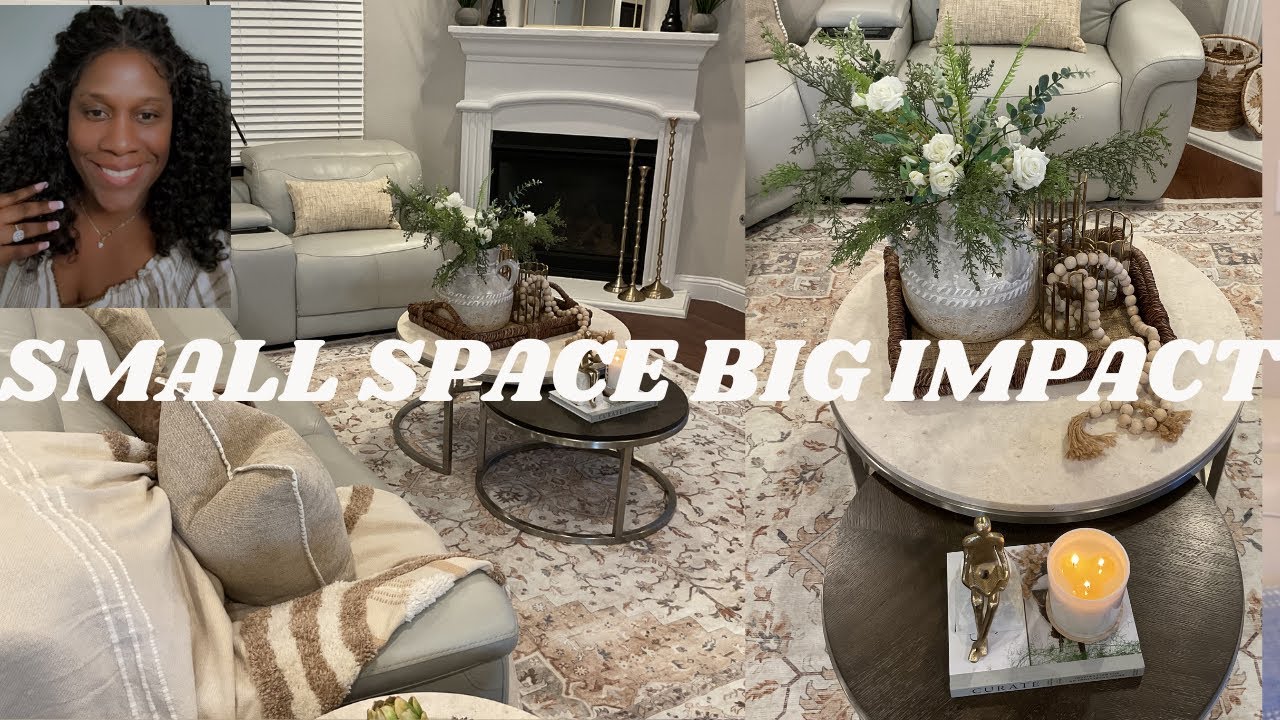 How to Style a Small Space in a Big Home | Living Room Styling | House to Home Series My Texas Home