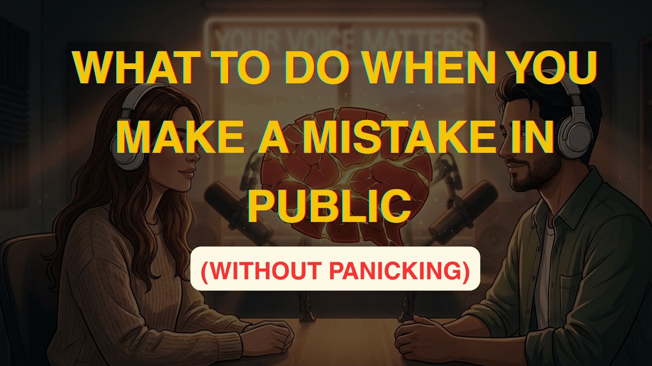 What to Do When You Make a Mistake in Public #englishfluency #podcast #speakconfidentenglish