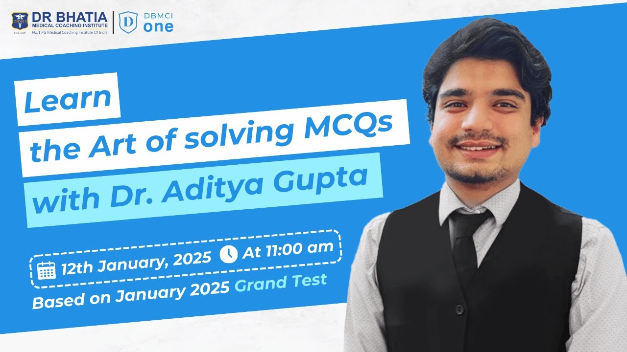 Art of Solving MCQs with Dr. Aditya Gupta (January 2025 Grand Test)
