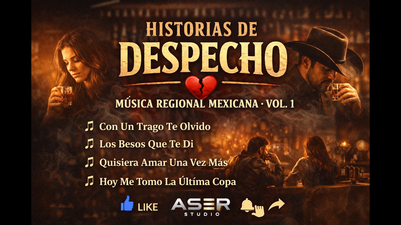 HISTORIAS DE DESPECHO 💔 MÚSICA REGIONAL MEXICANA VOL.1 | CANCIONES PARA CORAZONES ROTOS