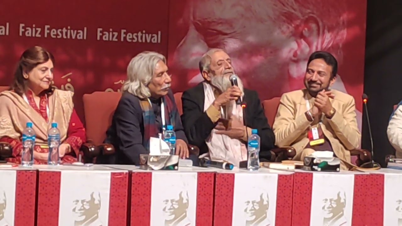 پنجابی زبان دے وڈے شاعر جناب راۓ محمد خاں ناصر دی یادگار پرفارمینس محفل مشاعرہ فیض فیسٹیول