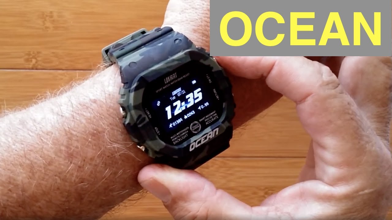 LOKMAT OCEAN IP68 Waterproof Blood Pressure Ruggedized Smartwatch: Unboxing and 1st Look