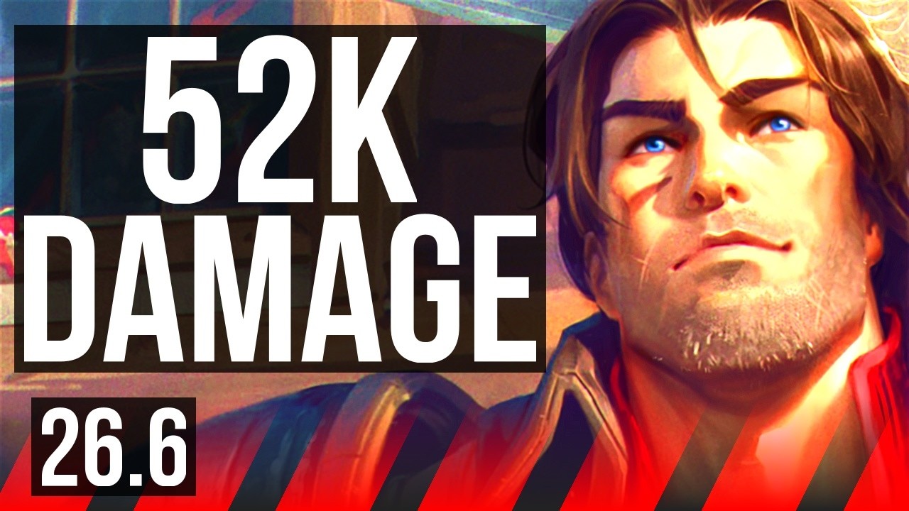 GAREN vs DARIUS (TOP) | 52K damage | KR Master | 26.6
