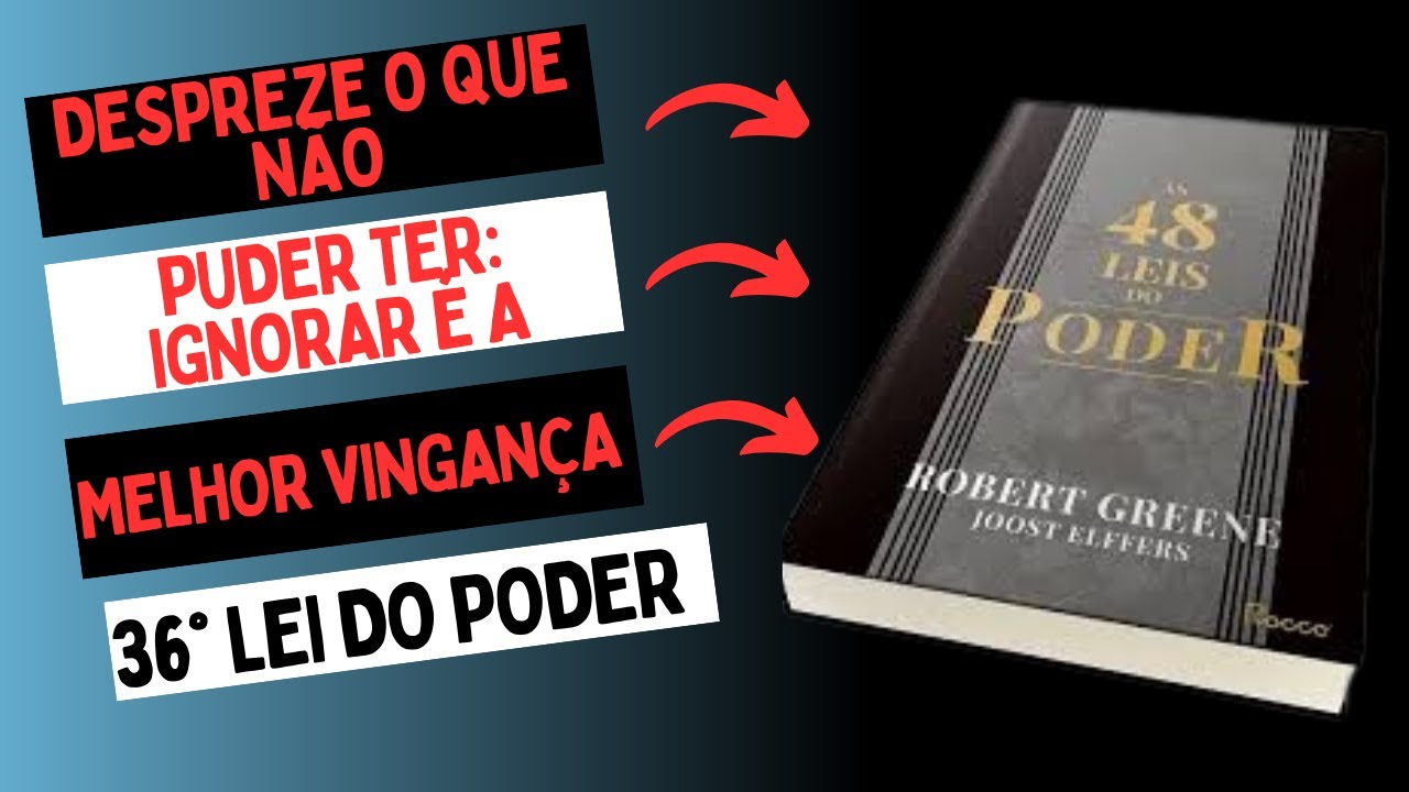DESPREZE O QUE N&Atilde;O PUDER TER IGNORAR &Eacute; A MELHOR VINGAN&Ccedil;A! AS 48 LEIS DO PODER