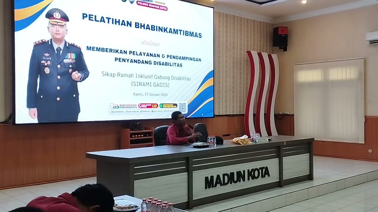 Giat Program Sikap Ramah Inklusif Gabung Disabilitas. Pertuni Bareng Plores Kota Madiun